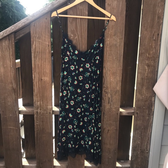 Zara Printed Slip Dress - Picture 1 of 6